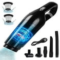 thumbnail image 1 of Portable Car Vacuum Cleaner, 120W Car Vacuum Cleaners Cordless, Handheld Vacuum for Quick Cleaning, Hand Held Vacuuming Cordless Rechargeable for Car Home and Office, Black, 1 of 8