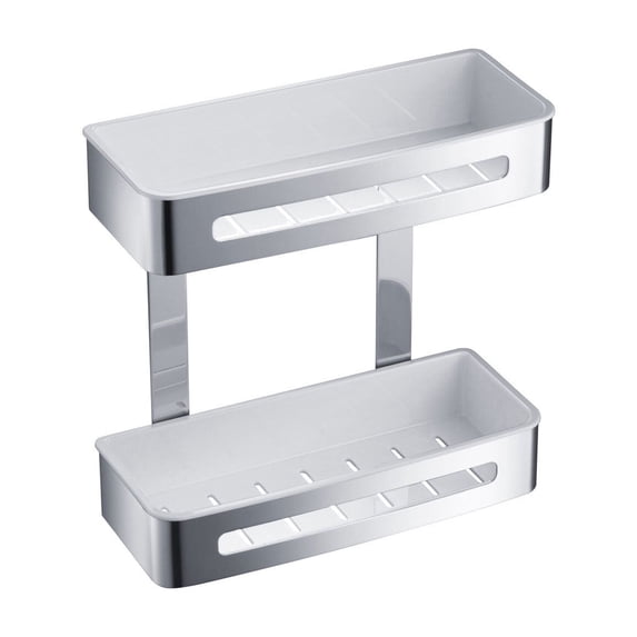 Kibi Chrome Bathroom Hardware Accessory Wall Mounted Front Basket