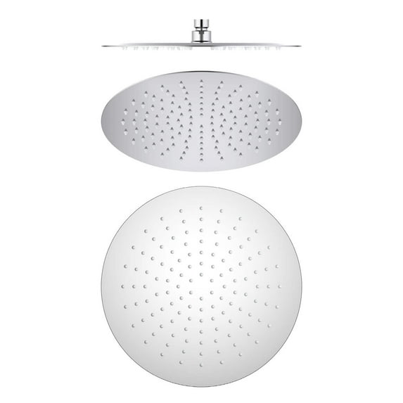 Kibi Circular 12" Metal Ultra Thin Profile Rain Shower Head 1.75 GPM