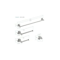 Kibi Circular 4-Piece Bathroom Hardware Set