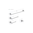 thumbnail image 1 of Kibi Circular 4-Piece Bathroom Hardware Set, 1 of 2