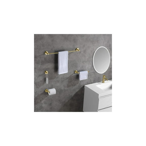 Kibi Circular 5 Piece Bathroom Hardware Set