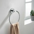 thumbnail image 1 of Kibi Circular Bathroom Towel Ring - Chrome, 1 of 2