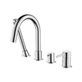 thumbnail image 1 of Kibi Circular Deck Mounted Bathtub Faucet with Hand Shower, 1 of 3