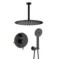 thumbnail image 1 of Kibi Circular Pressure Balanced Ceiling Mounted 2-Function Shower System with Rough In Valve, 1 of 3
