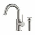 thumbnail image 1 of Kibi Circular Single Handle High-Arc Bathroom Sink Faucet, 1 of 3