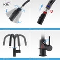 thumbnail image 1 of Kibi Circular Single Handle Pull Down Kitchen & Bar Sink Faucet, 1 of 5