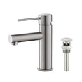 thumbnail image 1 of Kibi Circular X Single Handle Bathroom Vanity Sink Faucet with Pop Up Drain, 1 of 3