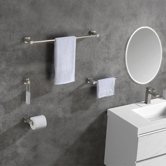 Kibi Cube 4 Piece Bathroom Hardware Set