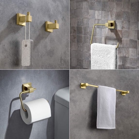 Kibi Cube 5-Piece Bathroom Hardware Set