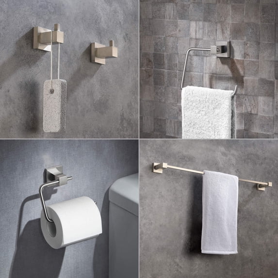 Kibi Cube 5-Piece Bathroom Hardware Set