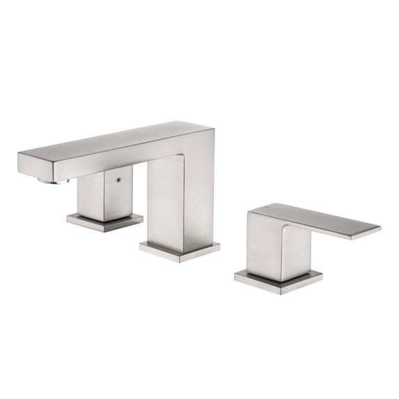 Kibi Cube 8" Bathroom Sink Widespread Faucet with Drain Assembly