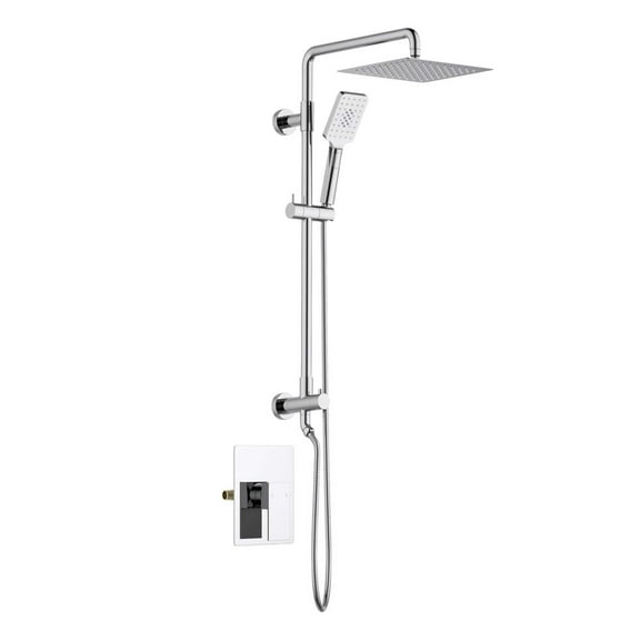 Kibi Cube Pressure Balanced 2-Function Shower Column with Rough In Valve