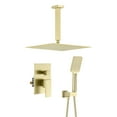 thumbnail image 1 of Kibi Cube Pressure Balanced Ceiling Mounted 2-Function Shower System with Rough In Valve, 1 of 3