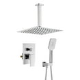 thumbnail image 1 of Kibi Cube Pressure Balanced Ceiling Mounted 2-Function Shower System with Rough In Valve, 1 of 3