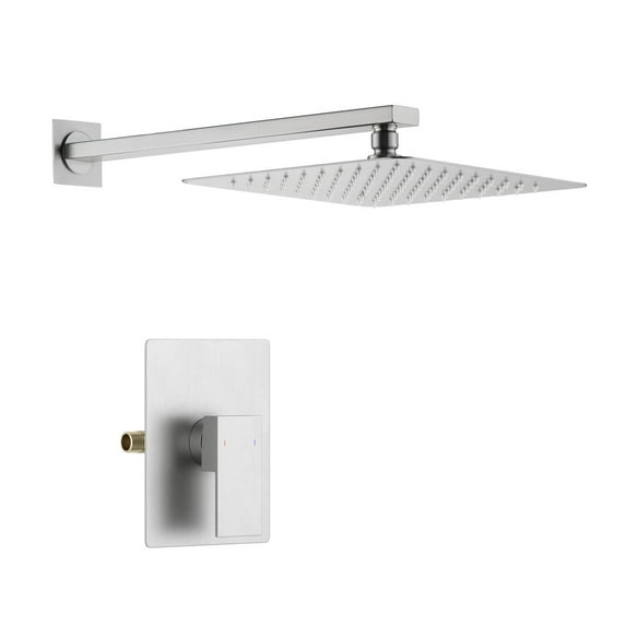 Kibi Cube Pressure Balanced Single Function Shower System with Rough In Valve