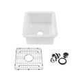 thumbnail image 1 of Kibi Cubic 18? Undermounted Kitchen Fireclay Sink, 1 of 3