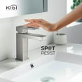 thumbnail image 1 of Kibi Cubic Single Handle Bathroom Vanity Sink Faucet with Pop Up Drain, 1 of 5