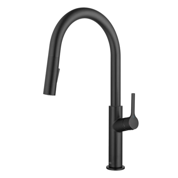 Kibi Fusion-T Single Handle Pull Down Kitchen Sink Faucet - Matte Black