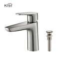 thumbnail image 1 of Kibi Harmony Single Handle Bathroom Vanity Sink Faucet with Pop Up Drain, 1 of 3