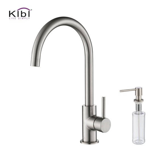 Kibi Lowa Single Handle Bar Sink Faucet with Soap Dispenser