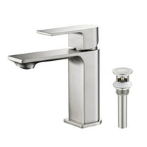 Kibi Mirage Single Handle Bathroom Vanity Sink Faucet with Pop Up Drain