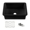 thumbnail image 1 of Kibi Pure 27" Fireclay Kitchen Undermount Single Bowl  Sink - Matte Black, 1 of 3