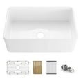 thumbnail image 1 of Kibi Pure 30? Kitchen Farmhouse Fireclay Workstation Sink, 1 of 3
