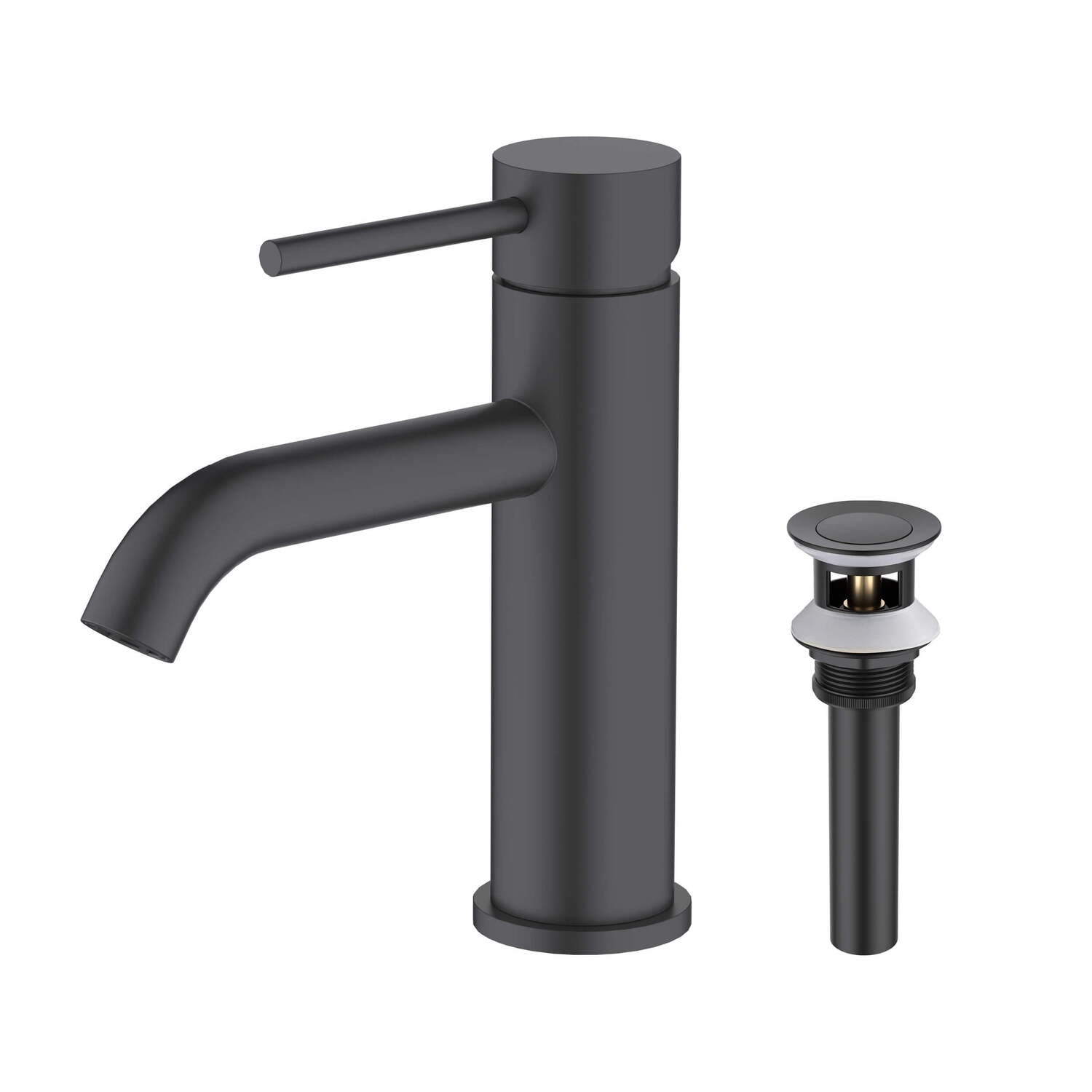 Kibi Single Handle Bathroom Sink Faucet with Pop Up Drain