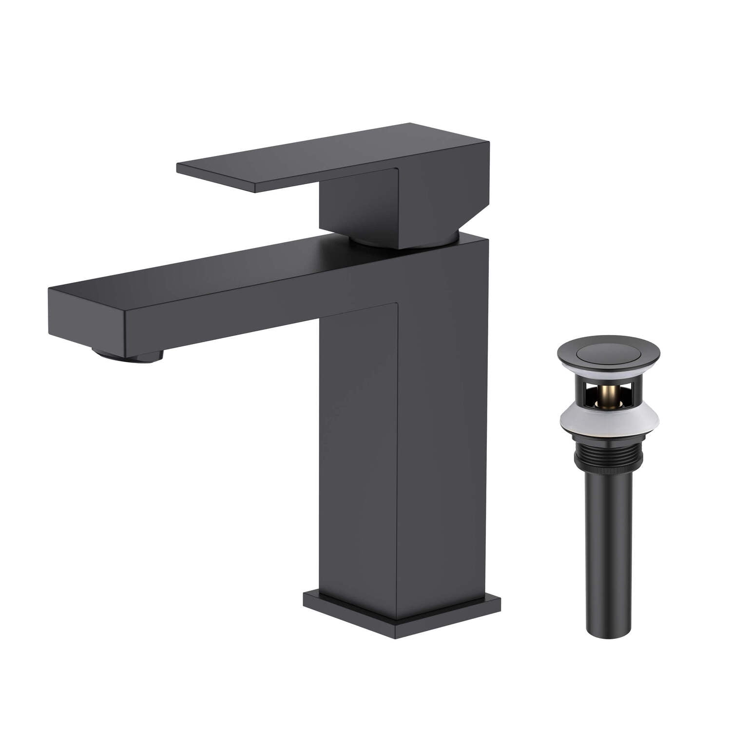 Kibi Single Handle Bathroom Sink Faucet with Pop Up Drain