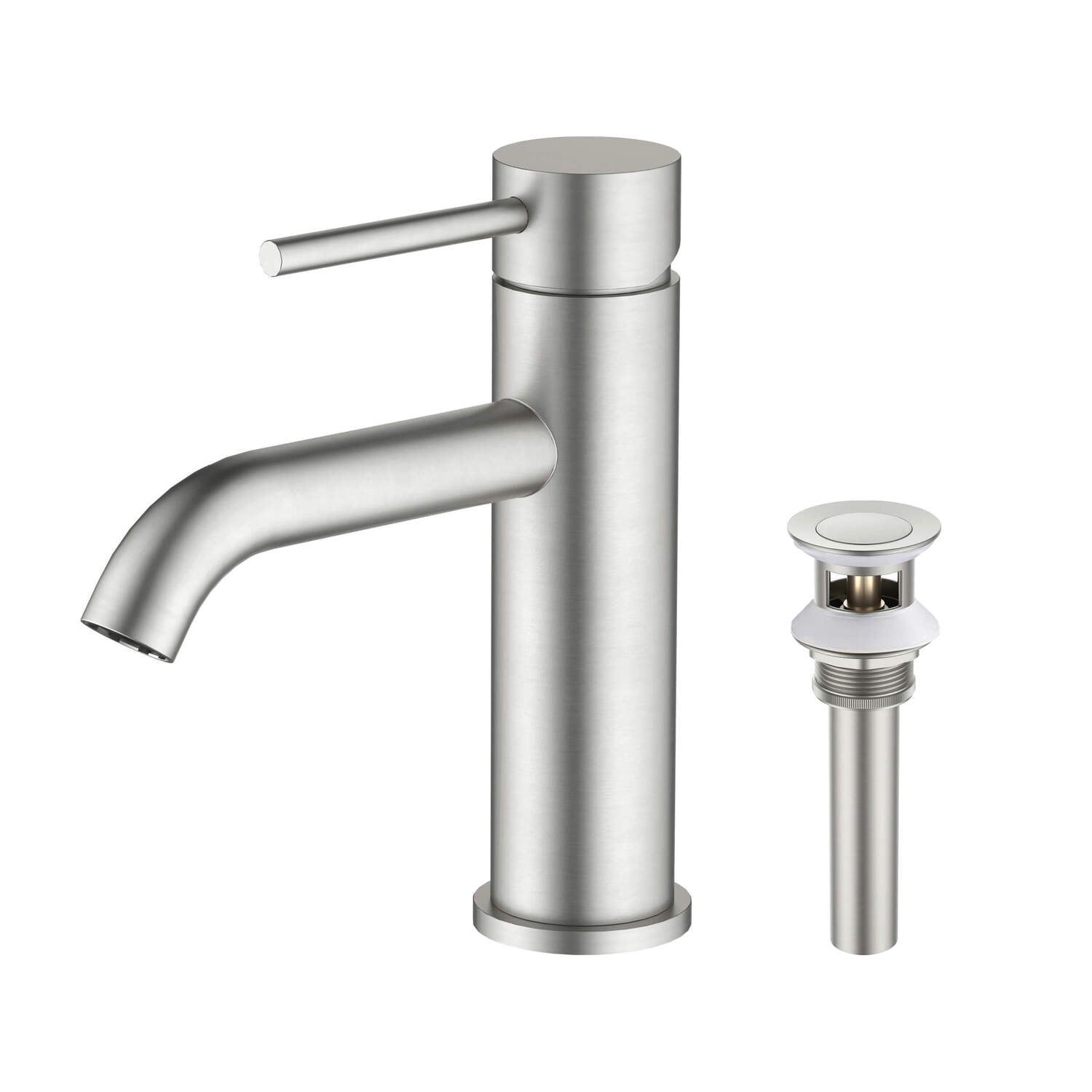 Kibi Single Handle Bathroom Sink Faucet with Pop Up Drain