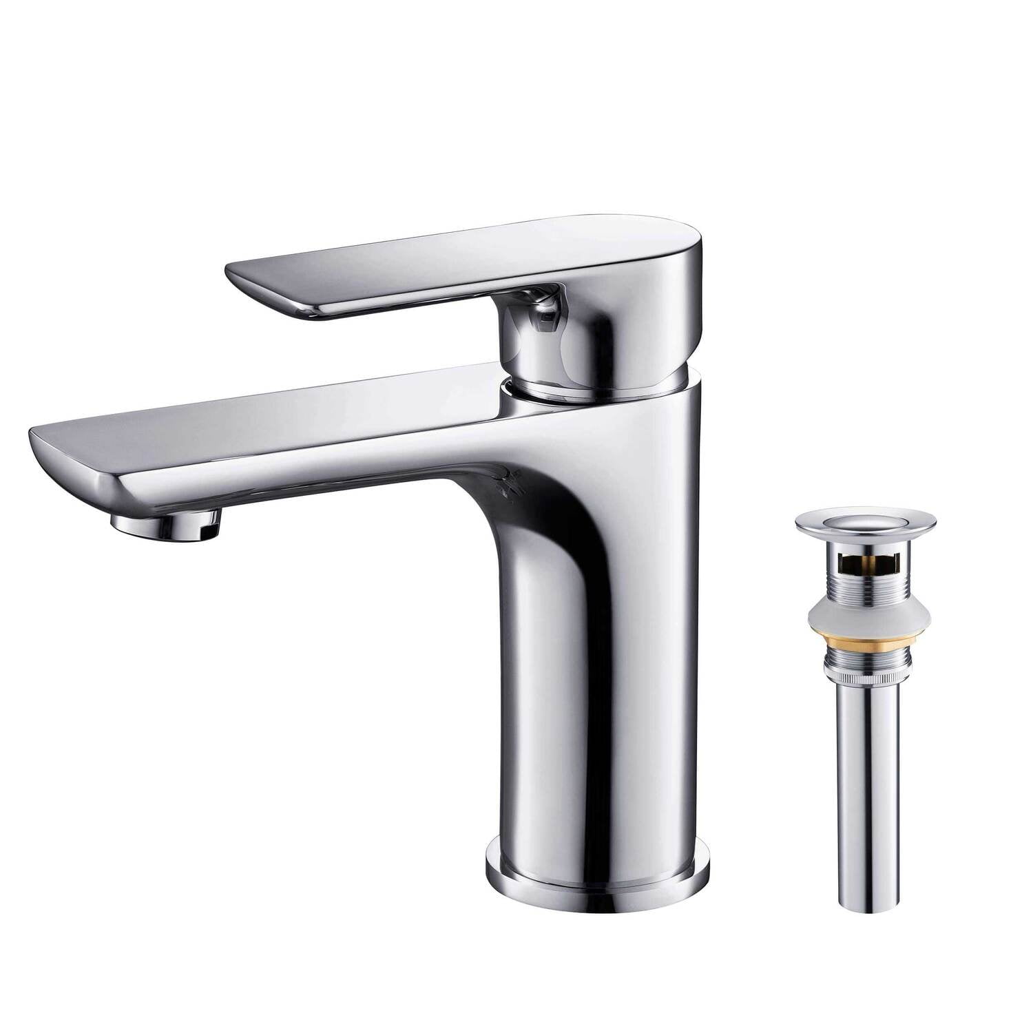 Kibi Tender Single Handle Bathroom Vanity Sink Faucet with Pop Up Drain