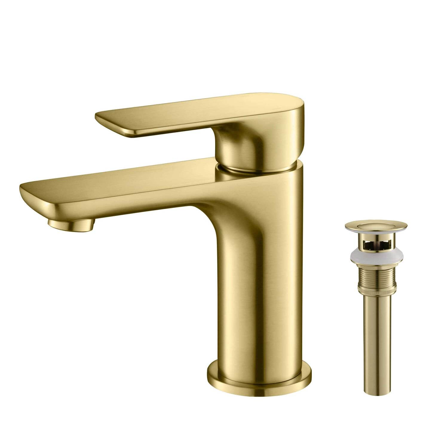 Kibi Tender Single Handle Bathroom Vanity Sink Faucet with Pop Up Drain