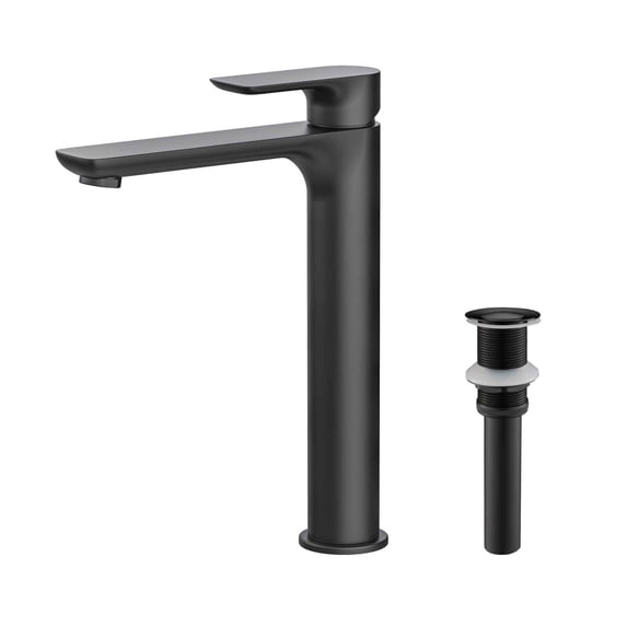 Kibi Tender-T Single Handle Bathroom Vessel Sink Faucet with Pop Up Drain
