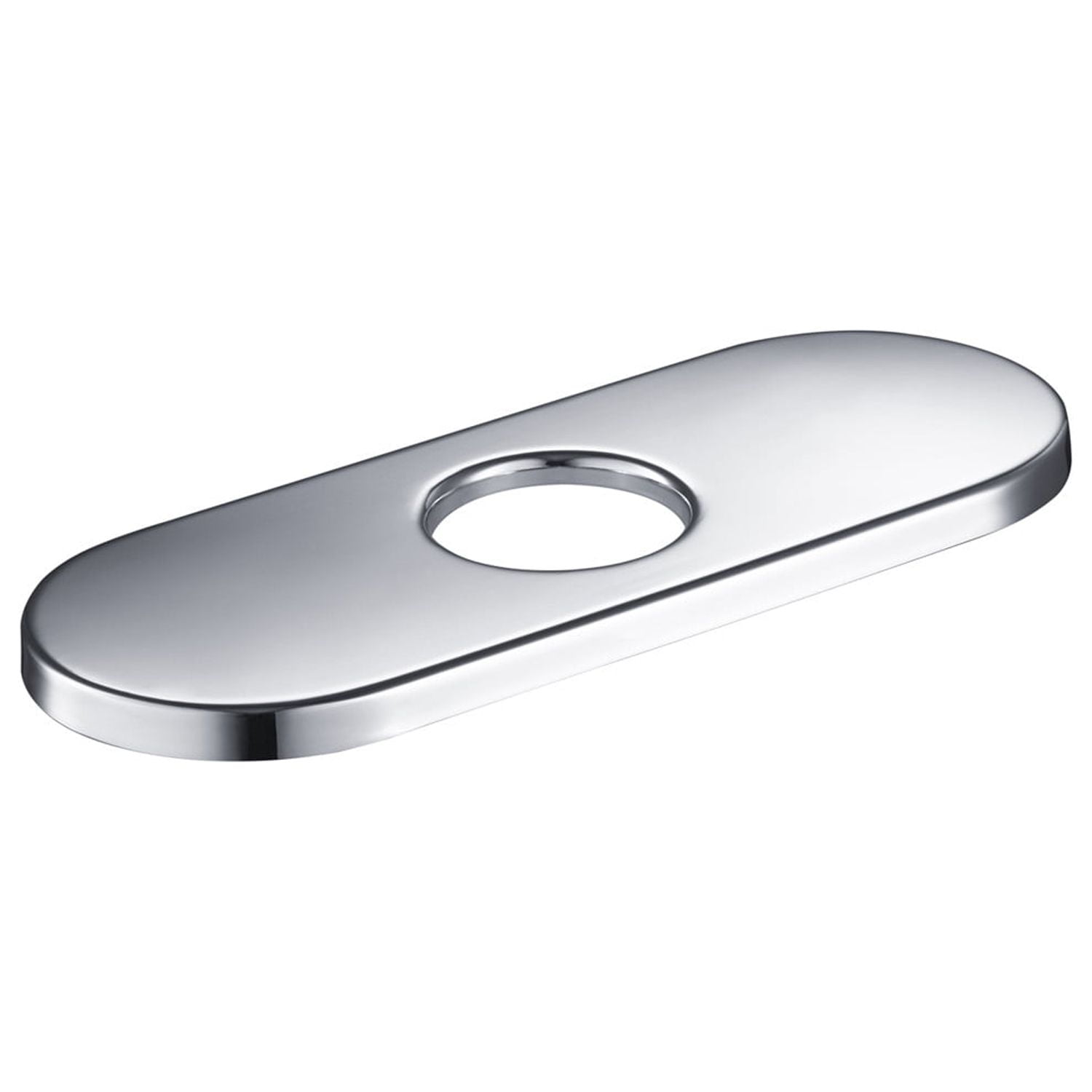 Kibi USA 6 Inch Bathroom Faucet Hole Cover Chrome Chrome Finish ...