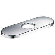 Kibi USA 6 Inch Bathroom Faucet Hole Cover Chrome Chrome Finish