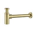 thumbnail image 1 of Kibi USA Bathroom Sink Decorative Round Bottle Trap Brush Gold, 1 of 5