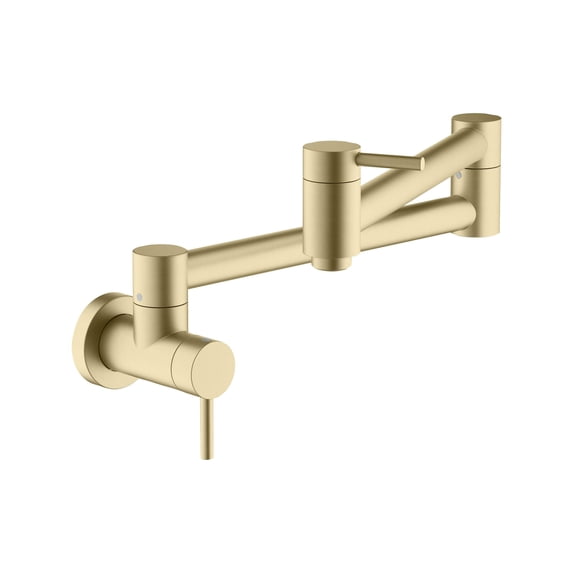 Kibi USA Circular Kitchen Pot Filler Brushed Gold