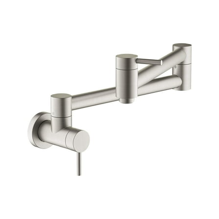 Kibi USA Circular Kitchen Pot Filler Brushed Nickel