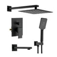 thumbnail image 1 of Kibi USA Cube Pressure Balanced 3-Function Shower System with Rough-In Valve Matte Black Matte, 1 of 5