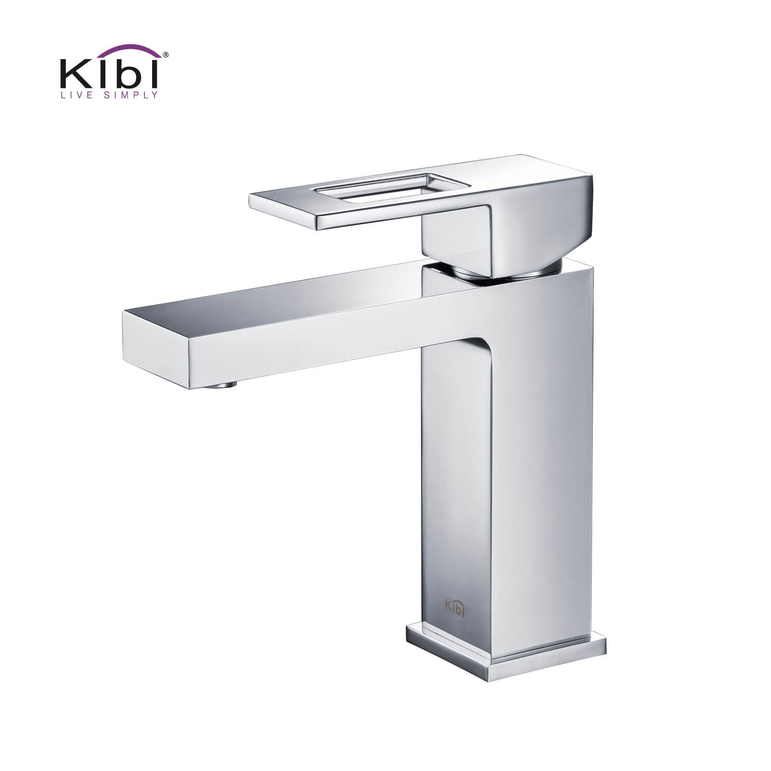 Kibi Cubic Single Handle Bathroom Vanity Sink Faucet