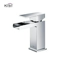 thumbnail image 1 of Kibi Waterfall Single Handle Bathroom Vanity Sink Faucet, 1 of 3