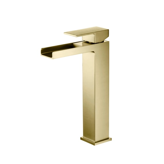 Kibi Waterfall Single Handle Bathroom Vessel Sink Faucet