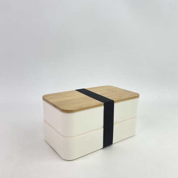 Kibliana Lunch boxes,Lunch Box for Adult,1400ml Stackable Japanese Bento Lunch Box for Women,Lunch Containers with Food Compartments (White)