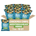 thumbnail image 1 of Kibo Healthy Snacks Chickpea Chips High Protein, Plant Based, Vegan, Gluten Free, Non GMO, Kosher, Bold & Crunchy - Mediterranean Herbs - 1 oz, 12 Count, 1 of 8