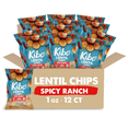 thumbnail image 1 of Kibo Healthy Snacks Lentil Chips High Protein, Plant Based, Vegan, Gluten Free, Non GMO, Kosher, Bold & Crunchy - Spicy Ranch - 1 oz, 12 Count, 1 of 8