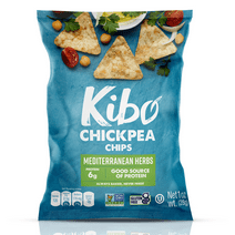 Kibo Mediterranean Herbs Chickpea Chips Snack Pack, 1 oz, 12 Count