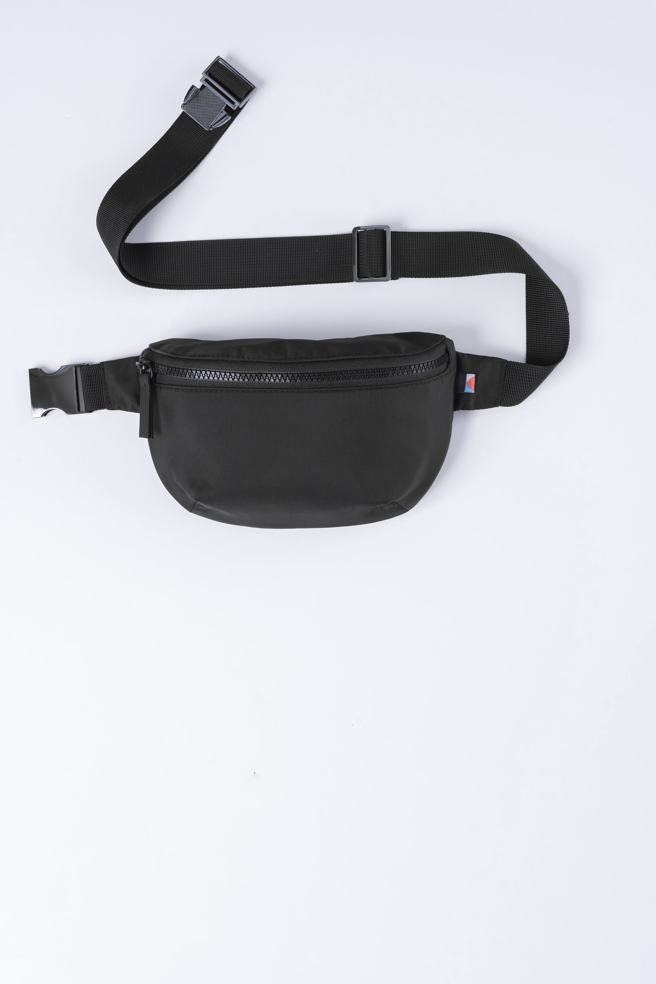 Kibou Mini Nylon Premium Fanny Pack Diaper Bag - BLACK