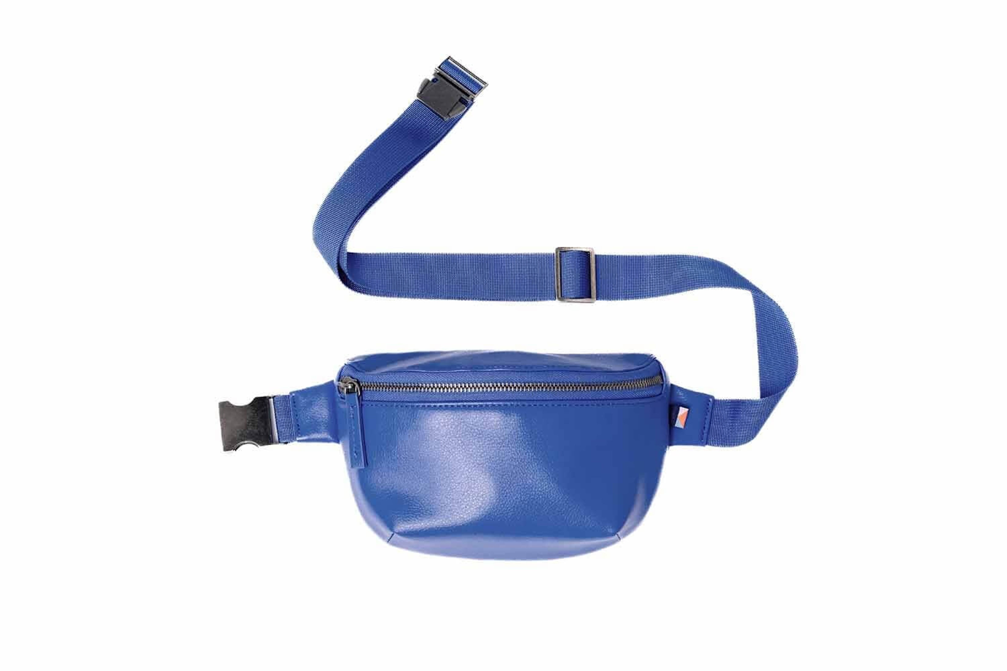 Kibou Mini Vegan Leather Premium Fanny Pack Diaper Bag - COBALT