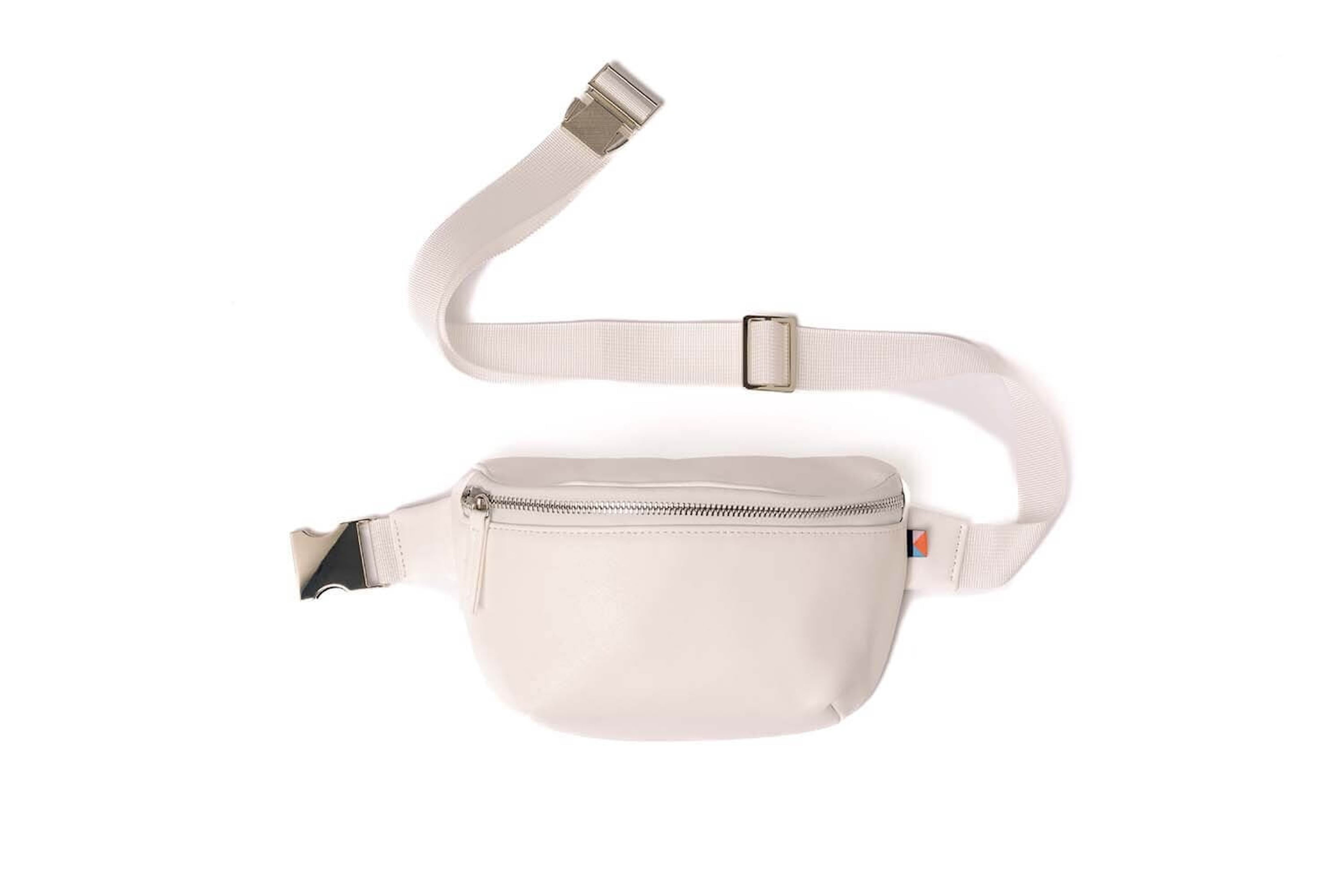 Kibou Mini Vegan Leather Premium Fanny Pack Diaper Bag - CRÈME